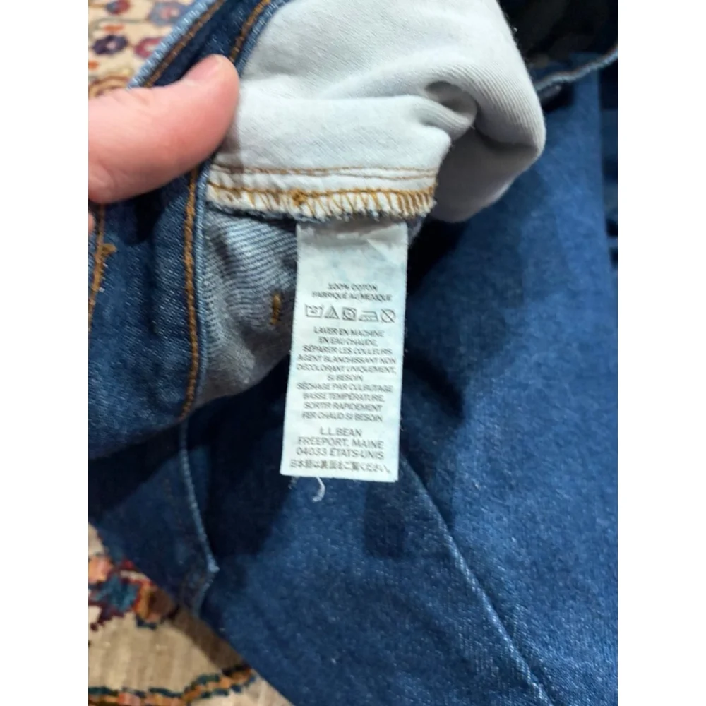 L.L.Bean Relaxed Fit Jeans Men 38x29 Blue Denim Cotton USA Classic